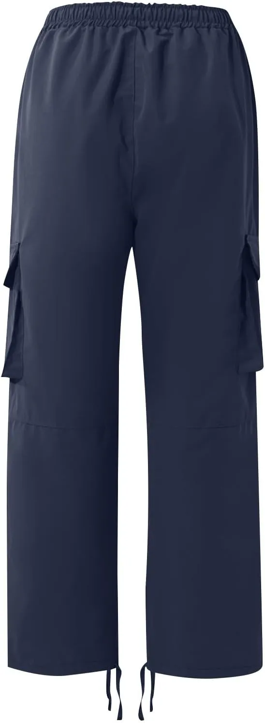 Baggy Cargo Pants for Men Relaxed Fit Lightweight Cargo Jogger Sweatpants Outdoor Workout Work Pants with Pockets