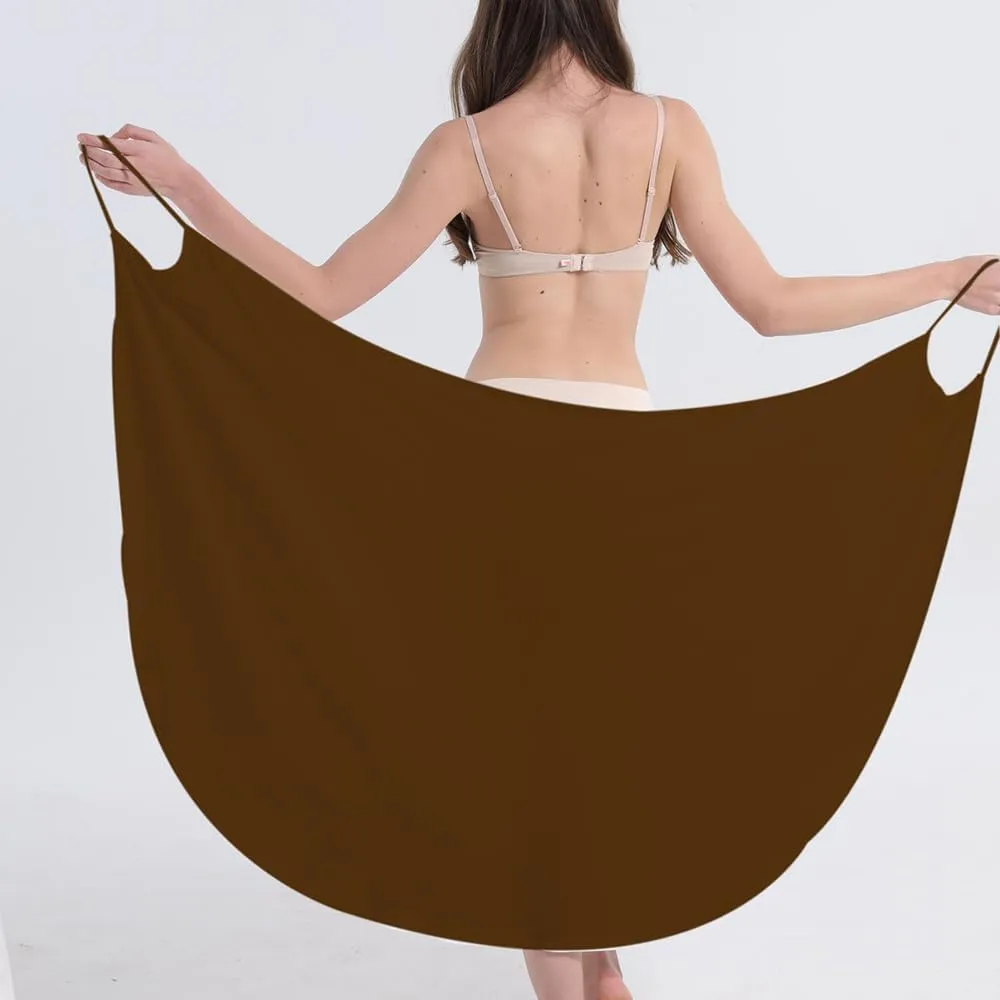 Bamboo Wrap Dress Cover Up, 2024 New Womens Cover Ups Beach Spaghetti Strap Sarongs Beach Backless Wrap Midi Dresses
