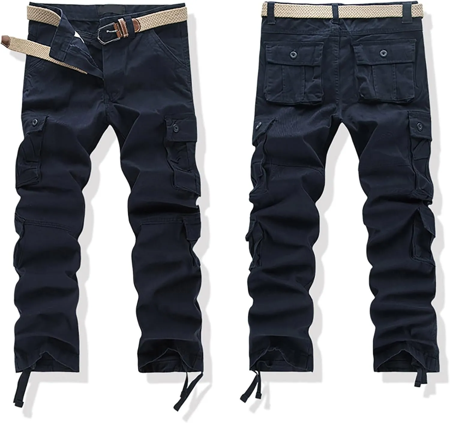 Cargo Pants for Men Relaxed Fit Camo Sweatpants with 8 Pockets Military Army Combat Hiking Pant Baggy Casual Trousers