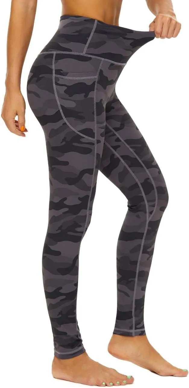 ccko High Waisted Leggings for Women with Pockets, Womens Yoga Pants Stretch Workout Leggings Tummy Control