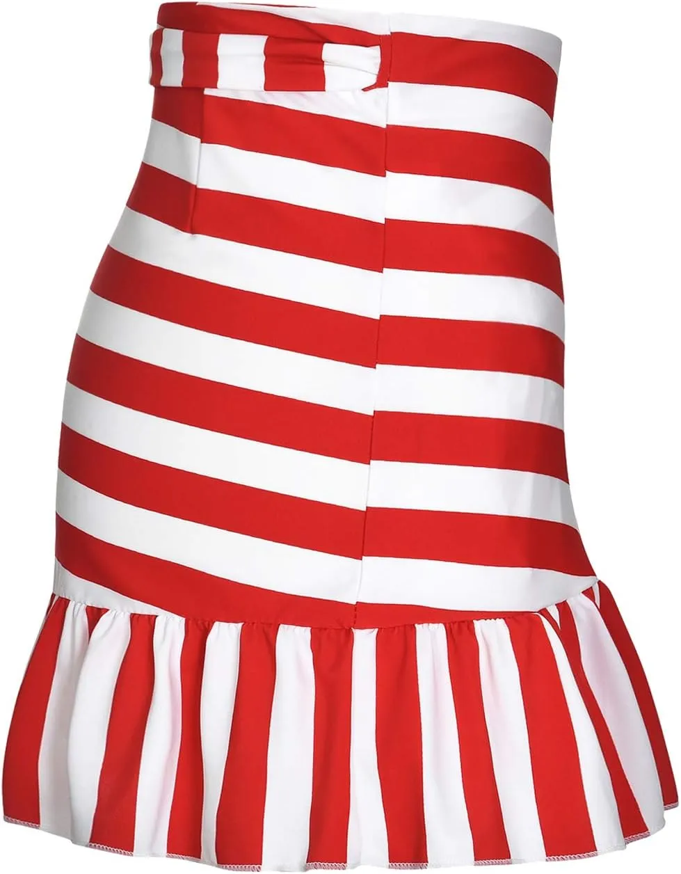 ChinFun Women's Ruffle Sarongs Beach Wrap Cover Up Swimwear Bikini Bottoms High Waisted Tankini Swim Skirts Swimdress