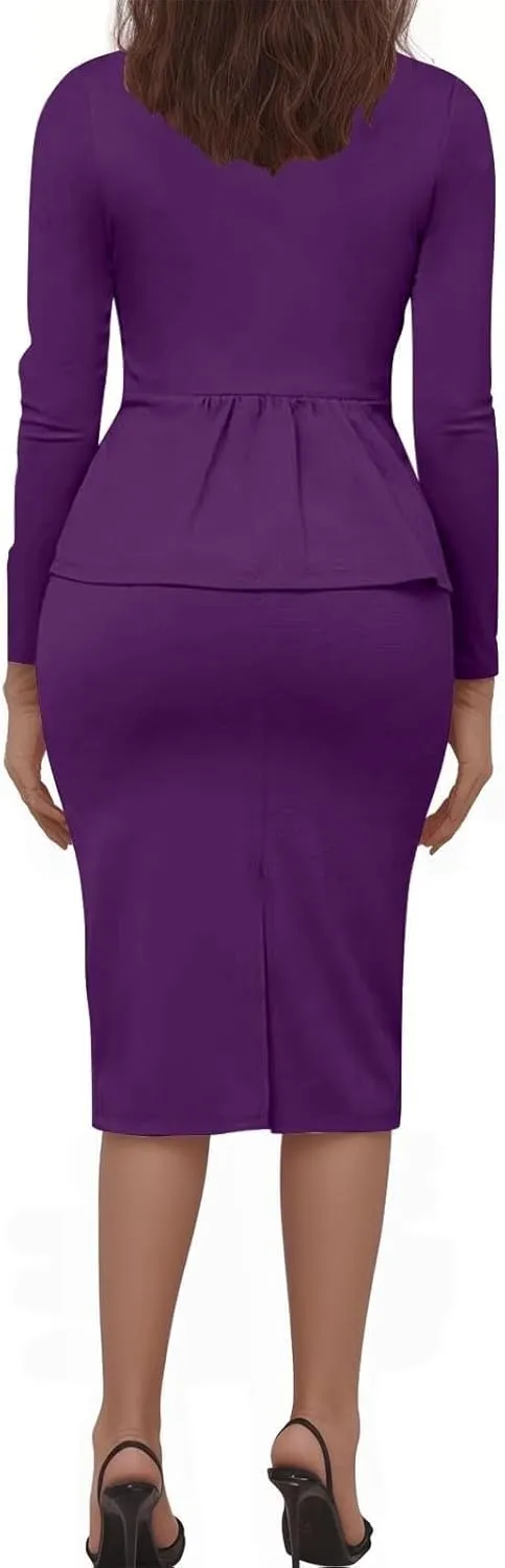 Elegantes Womens Blazer, Fashion Interview Lightweight Office Business Work Womens Suits 2 Piece Set