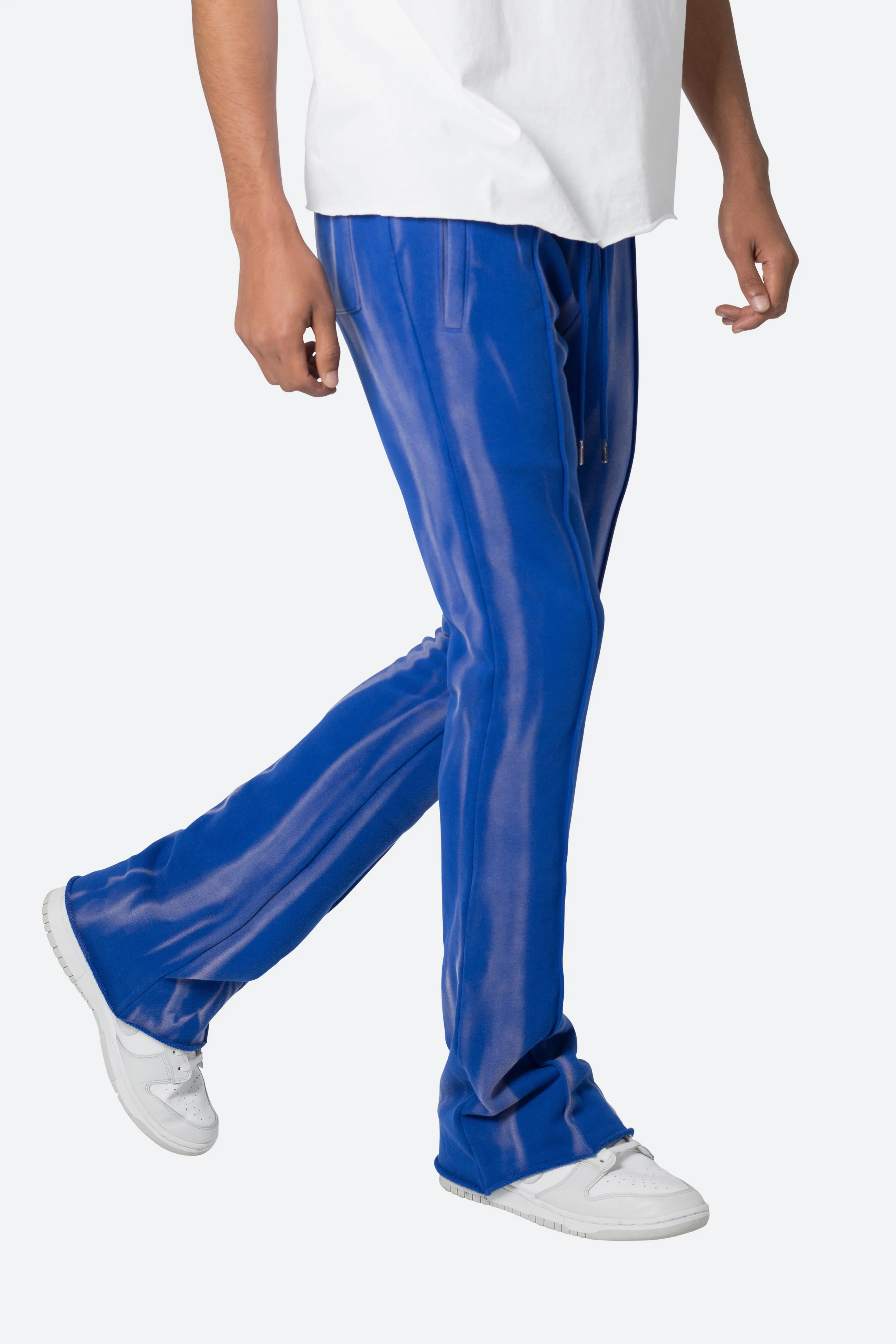 French Terry Flare Sweatpants - Blue