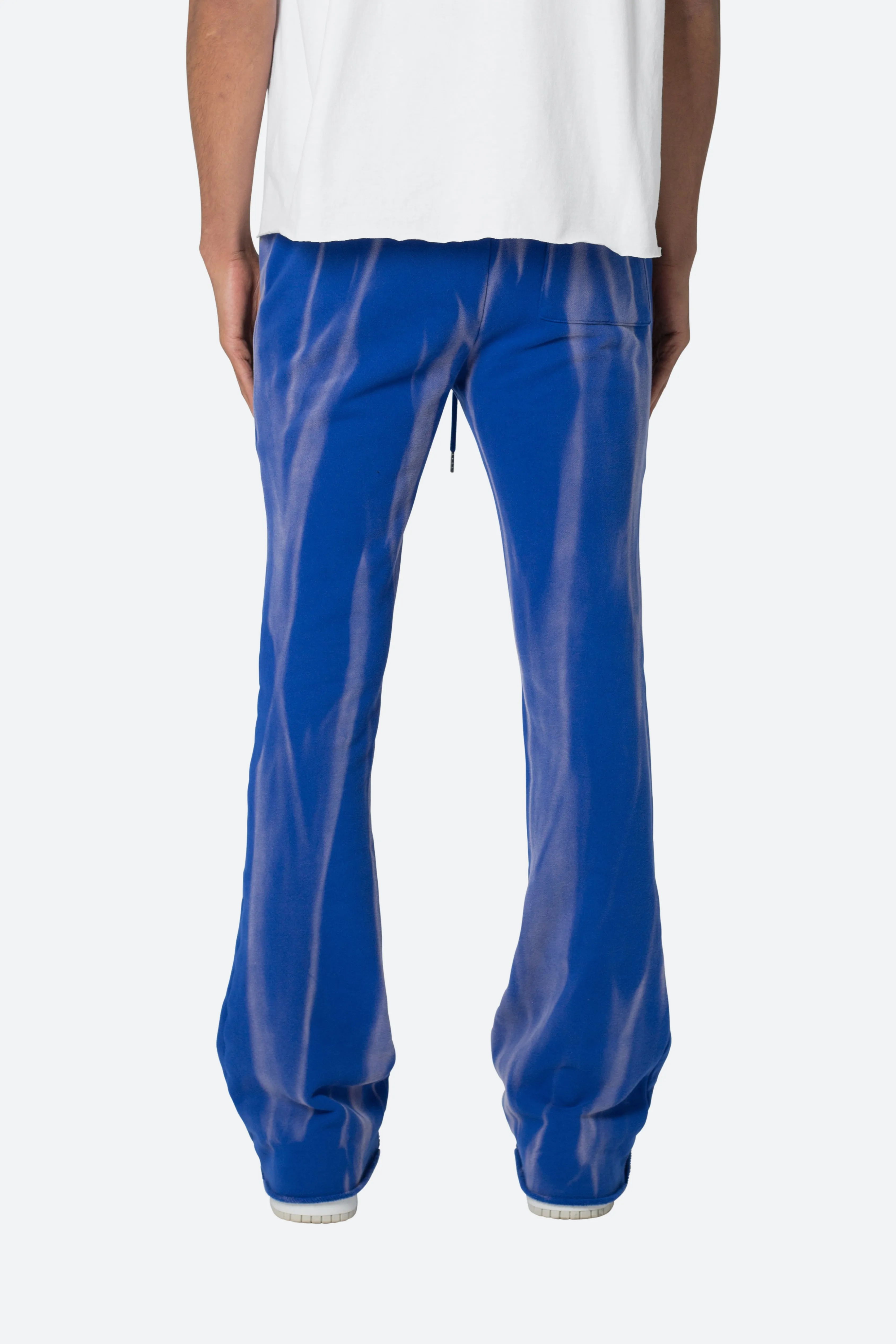 French Terry Flare Sweatpants - Blue