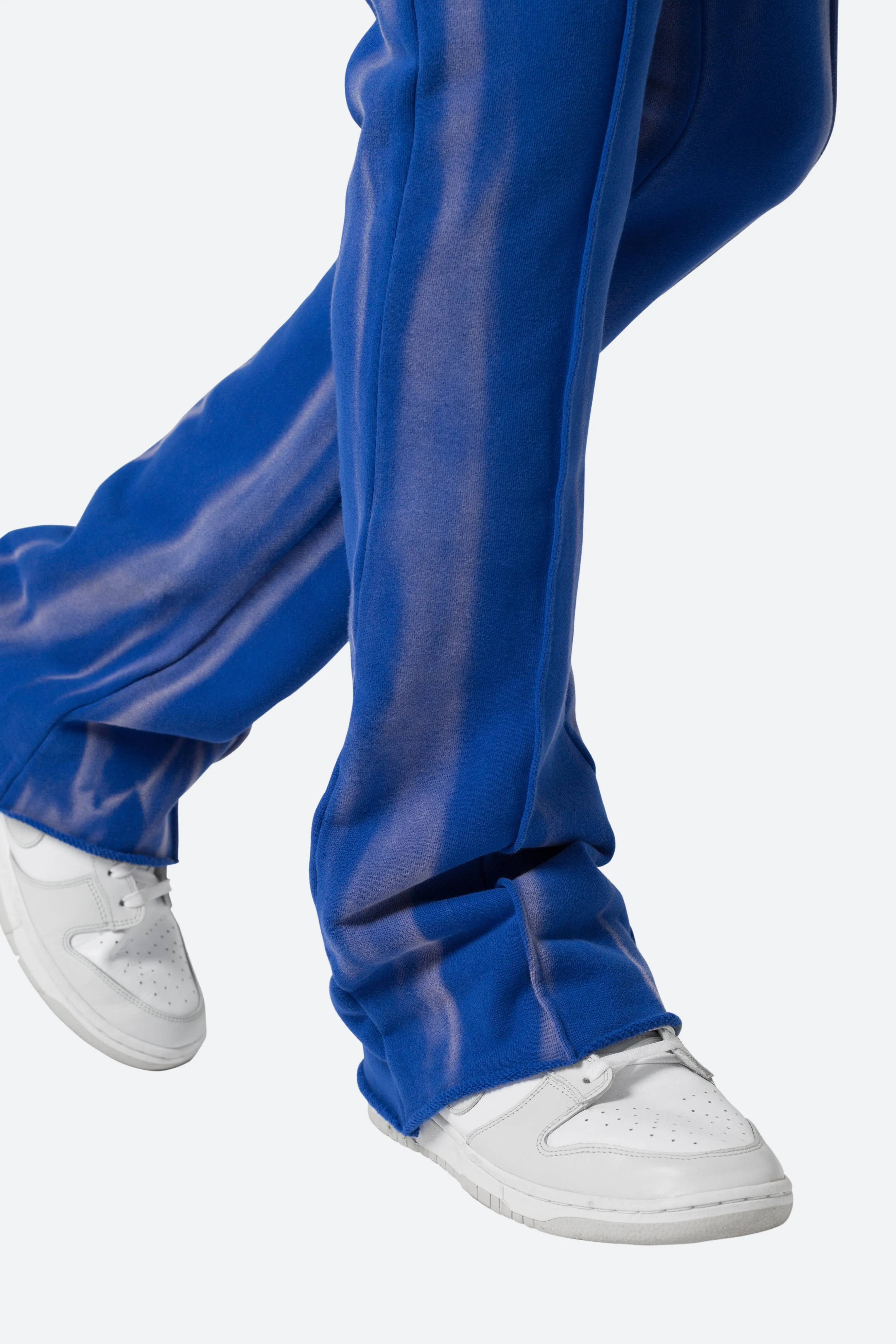 French Terry Flare Sweatpants - Blue