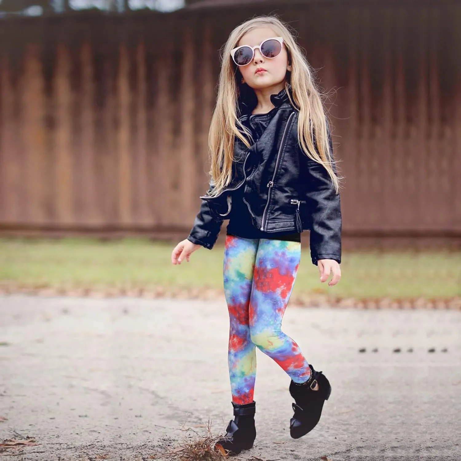 Girls' Leggings Kids High Waist Stretch Athletic Dance Yoga Pants Toddler Workout Active Leggings Fashion Streetwear