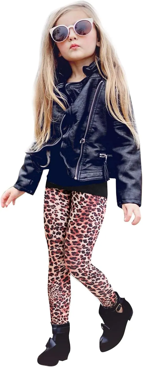 Girls' Leggings Kids High Waist Stretch Athletic Dance Yoga Pants Toddler Workout Active Leggings Fashion Streetwear