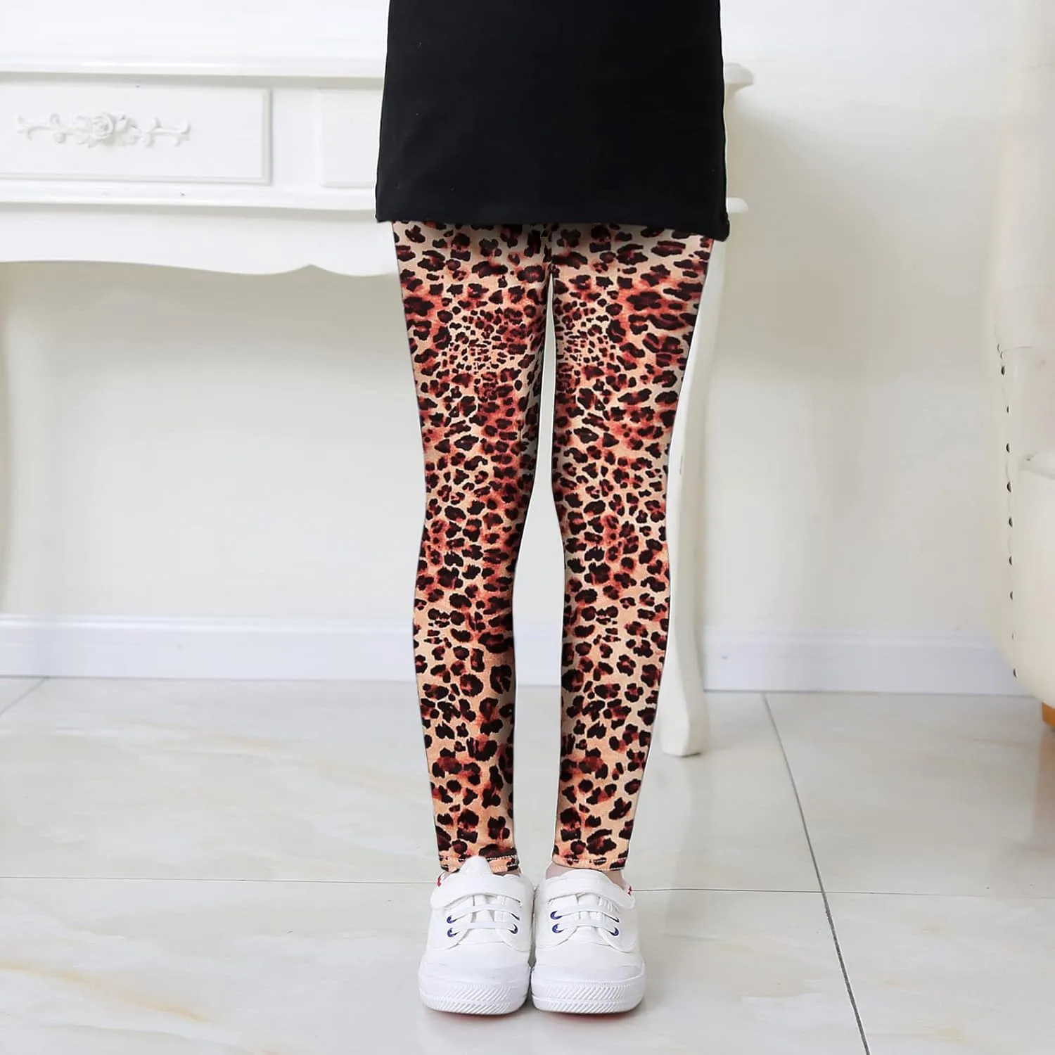 Girls' Leggings Kids High Waist Stretch Athletic Dance Yoga Pants Toddler Workout Active Leggings Fashion Streetwear