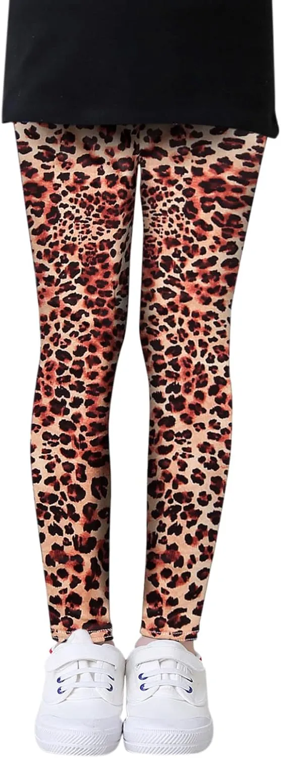Girls' Leggings Kids High Waist Stretch Athletic Dance Yoga Pants Toddler Workout Active Leggings Fashion Streetwear
