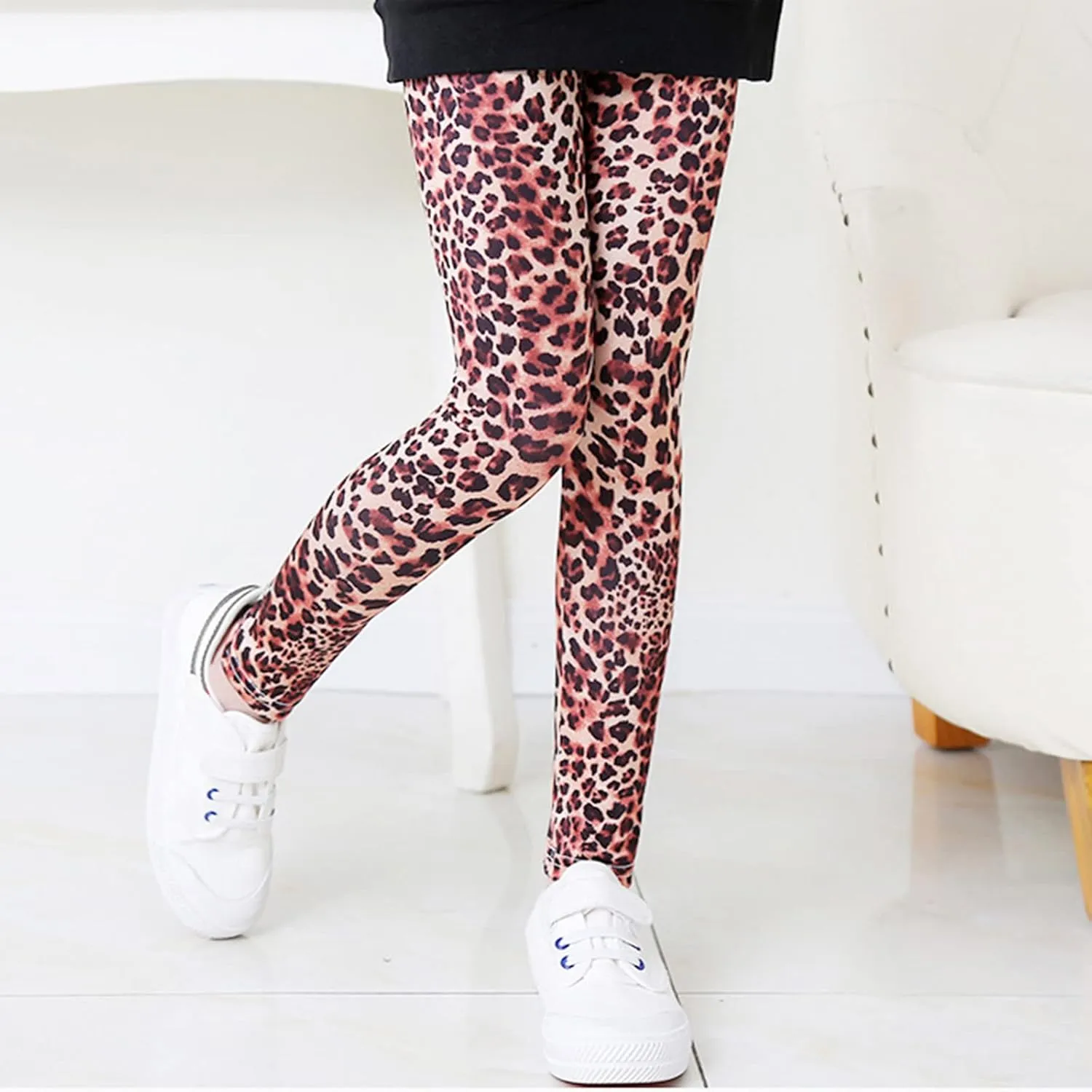Girls' Leggings Kids High Waist Stretch Athletic Dance Yoga Pants Toddler Workout Active Leggings Fashion Streetwear