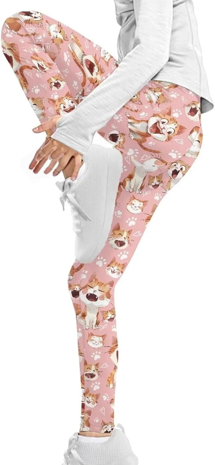 Girls Stretch Leggings Ankle Length 4-13 Years Kids