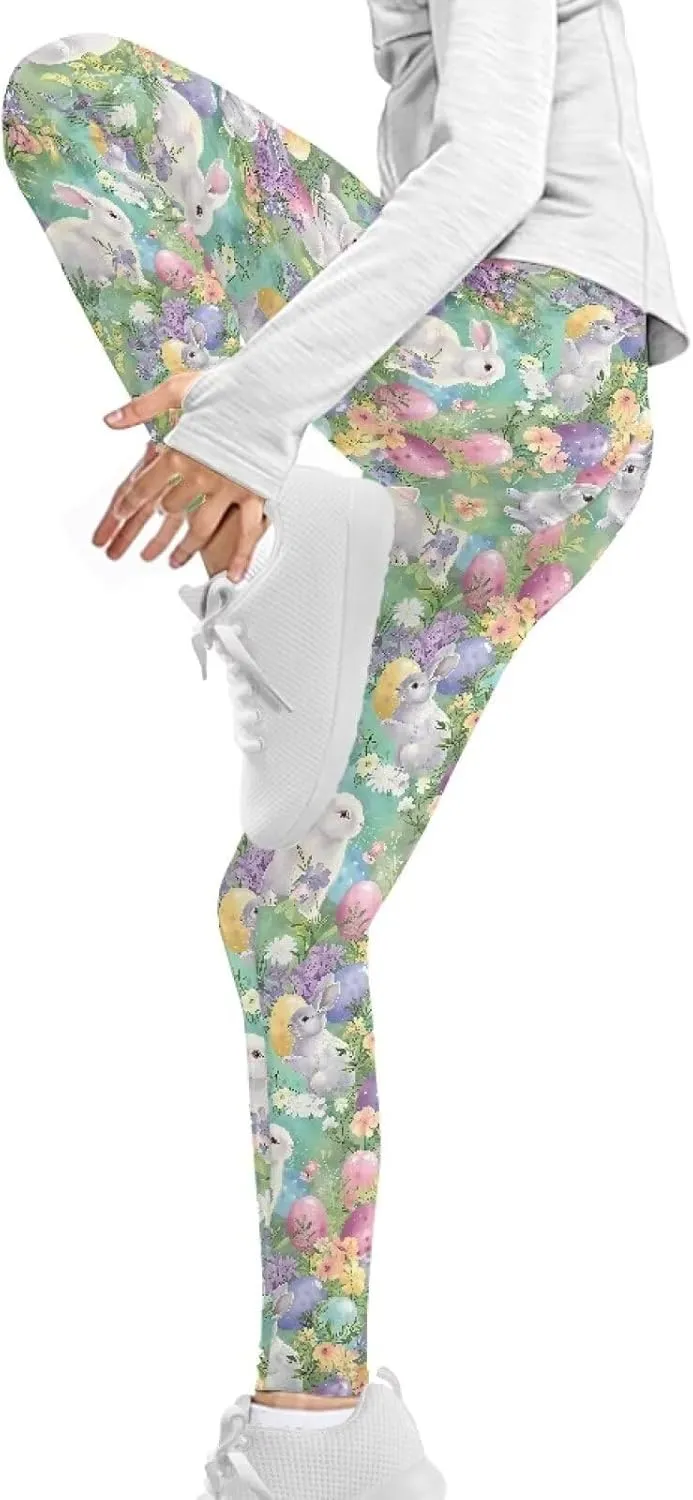 Girls Stretch Leggings Ankle Length 4-13 Years Kids