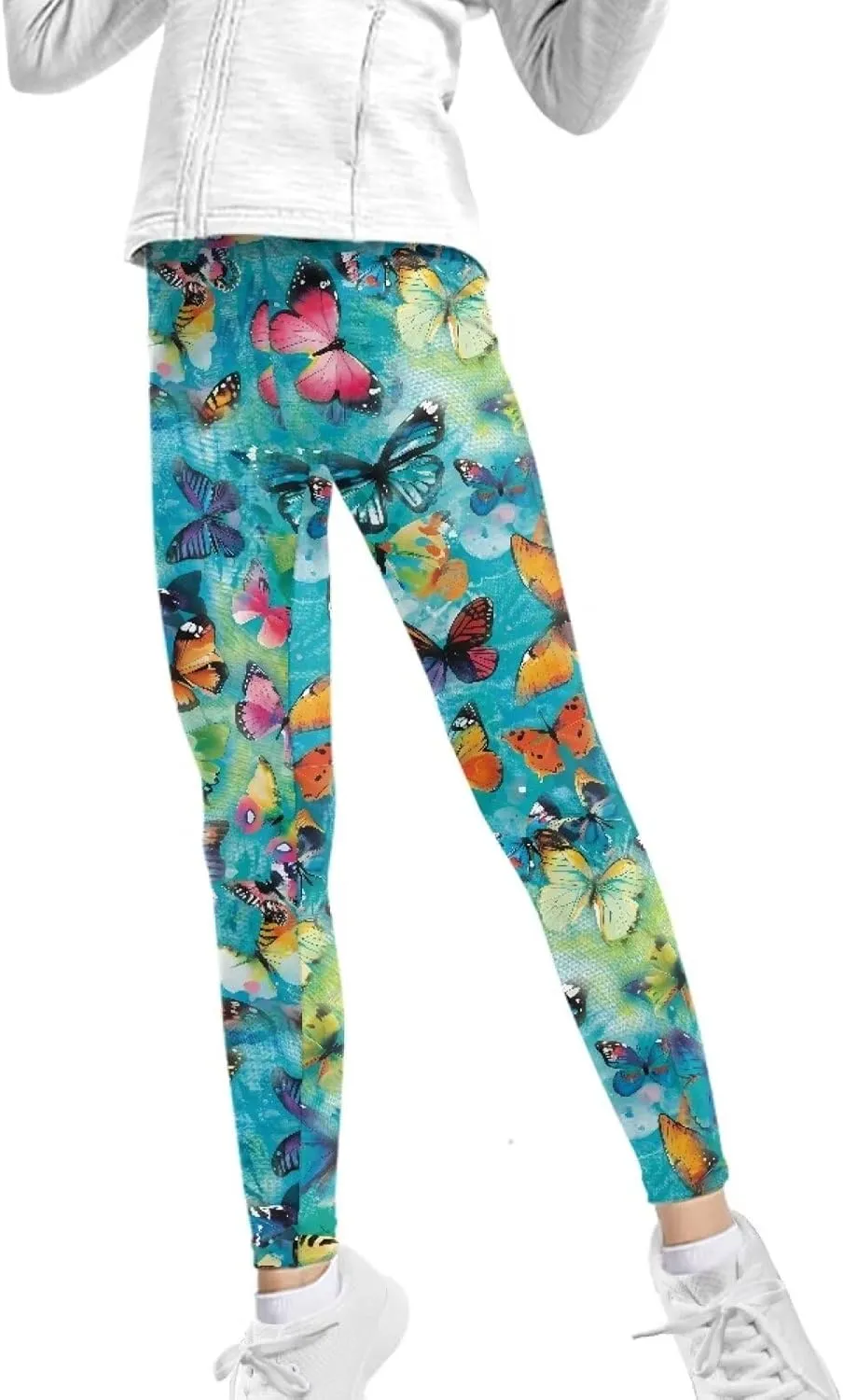 Girls Stretch Leggings Ankle Length 4-13 Years Kids