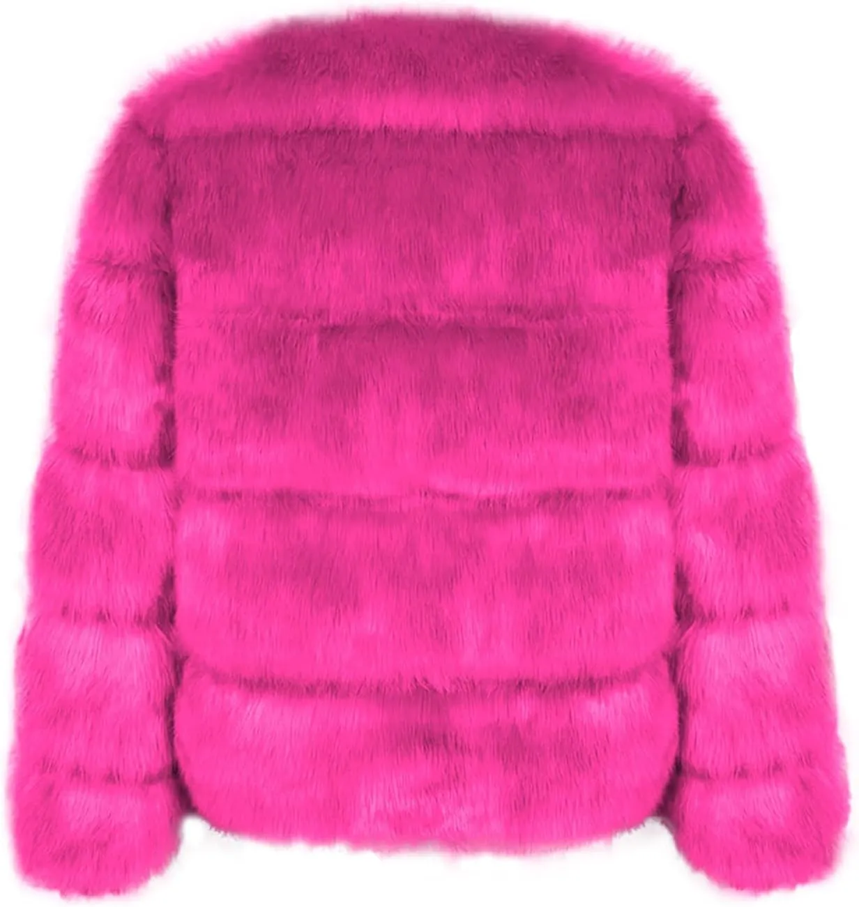 GOKKILRW Womens Cropped Jackets Faux Fur Long Sleeve Open Front Cardigans Soft Shaggy Coats Warm Outwear Stylish Party Outfit