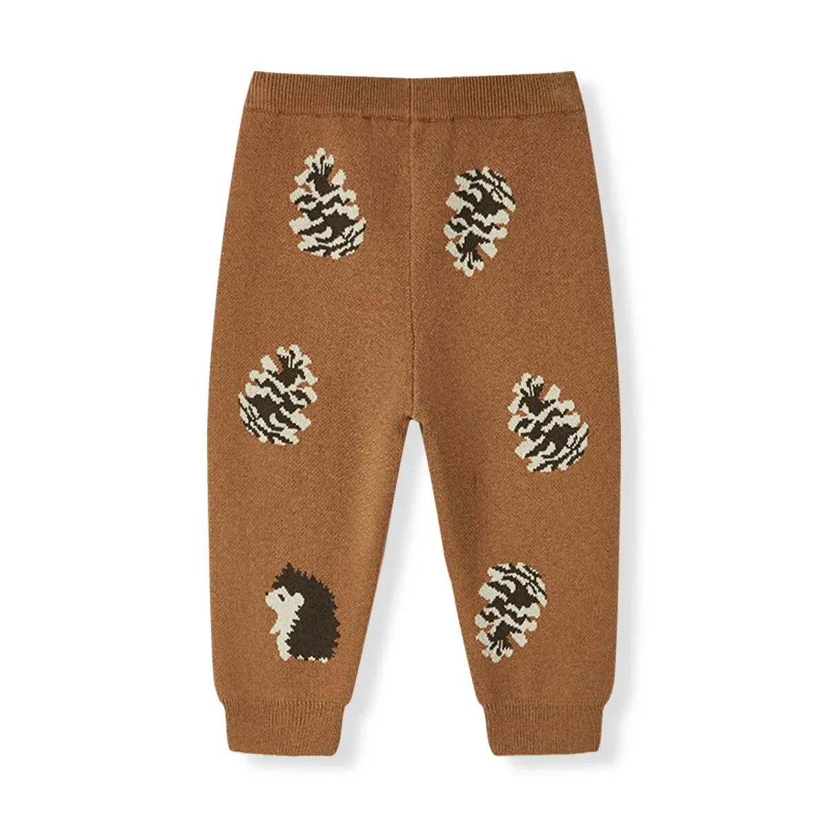 Pinecone & Hedgehog Knitted Birdseye Jacquard Sweatpants