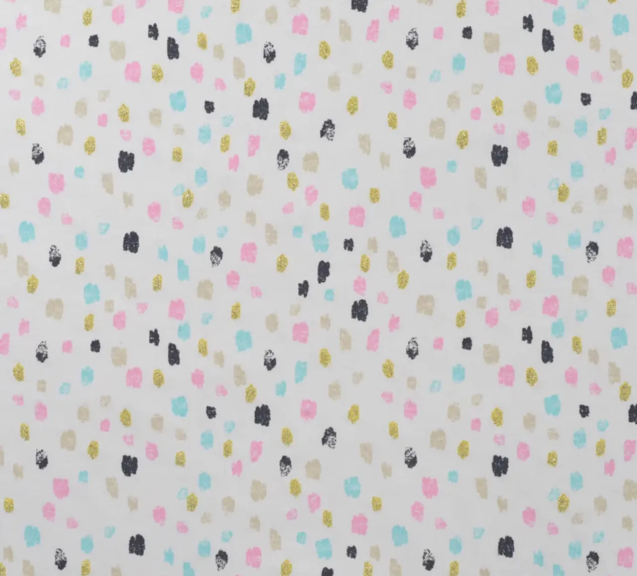 PINK GLITTER SPRINKLES COTTON JERSEY PER METRE
