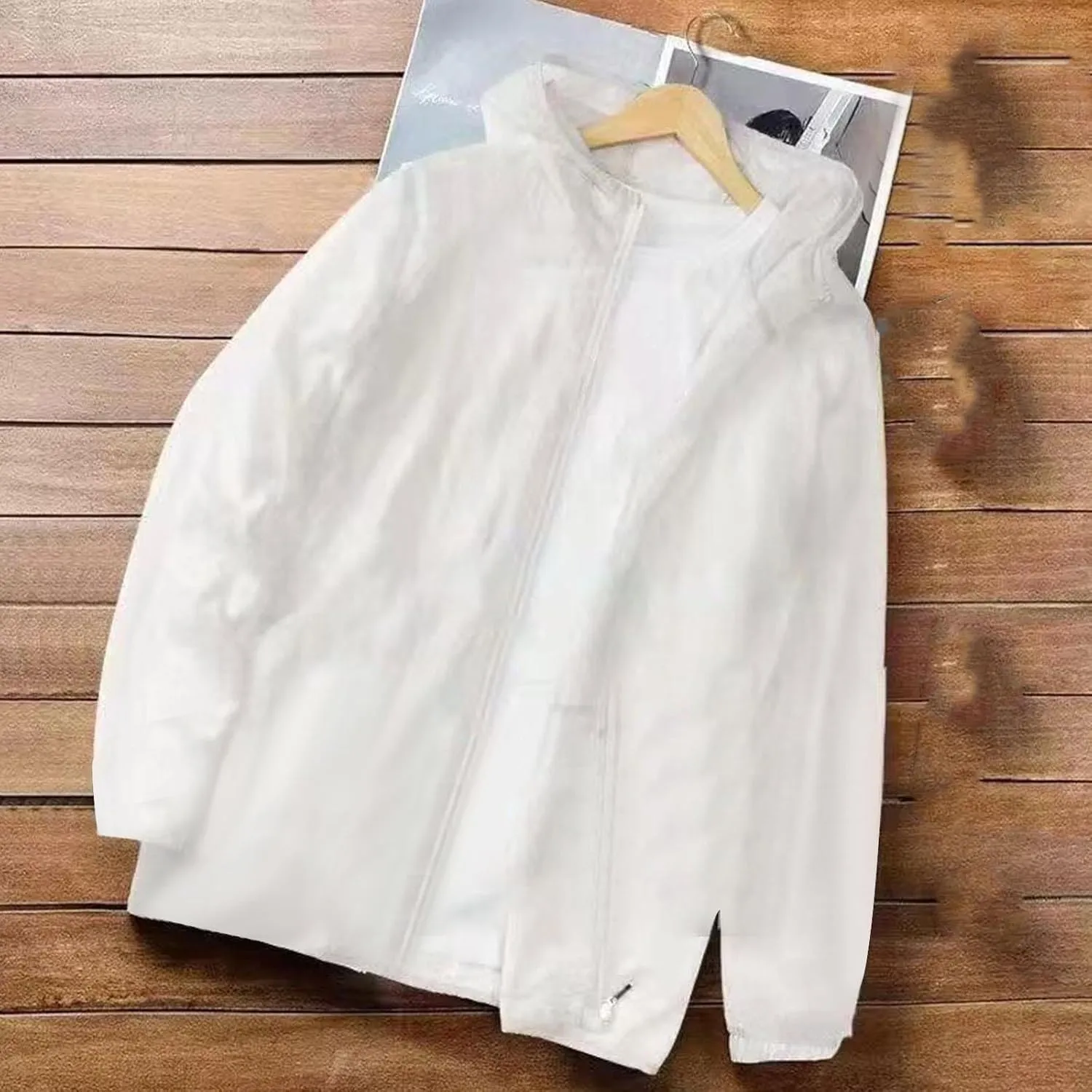 Sun Protection Hoodie Jackets UV Clothing Summer Long Sleeve Shirts Hiking Fishing Golf Lightweight Plus Size UV Coat