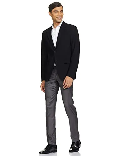 Van Heusen Men's Slim Pants (VHTFFSLB772621_Medium Grey_36)