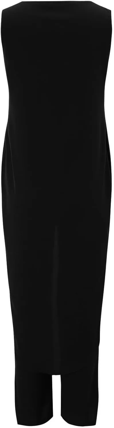 Women's Pajama Sets 7 Colors Mature Women Suit Suit for Women Summer Slit Sleeveless Loose Blouse and Wide Leg Pants
